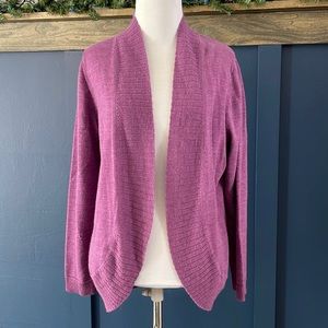 Coldwater creek purple light weight cardigan